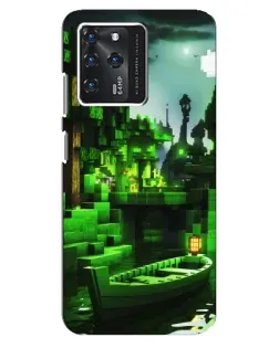 Чехол для Google Pixel 2 XL с картинкой «Minecraft лесной пейзаж»