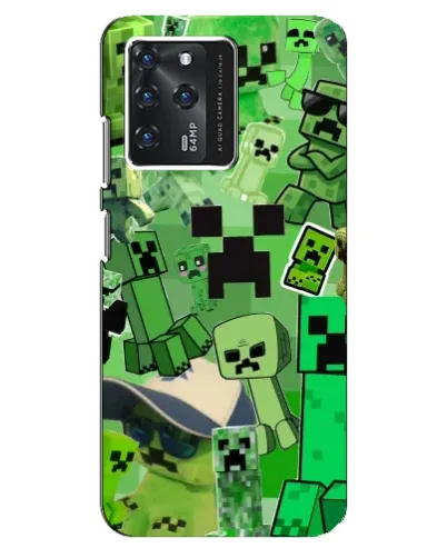 Чехол для Google Pixel 2 XL с картинкой «Криперы Minecraft»