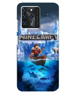 Чехол для Google Pixel 2 XL с картинкой «Minecraft ледяной мир»