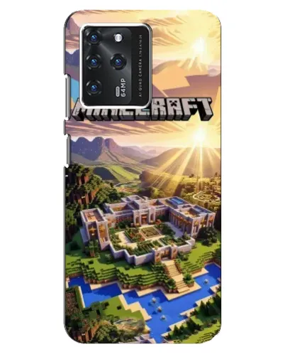 Чехол для Google Pixel 2 XL с картинкой «Minecraft панорама»