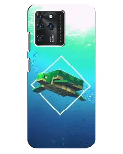 Чехол для Google Pixel 2 XL с картинкой «Черепаха Minecraft»