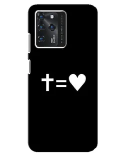 Чехол для Google Pixel 2 XL с картинкой «Крест и Сердце»