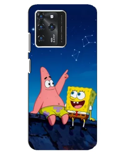 Чехол для Google Pixel 2 XL с картинкой «Губка Боб и Патрик ночью»