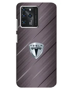 Чехол для Google Pixel 2 XL с картинкой «Металлическая текстура Tesla»