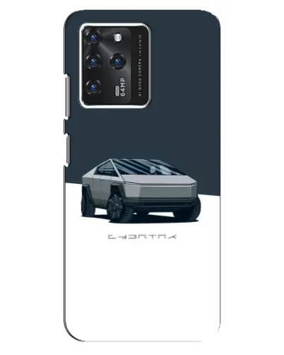 Чехол для Google Pixel 2 XL с картинкой «Серебристый Cybertruck Tesla»