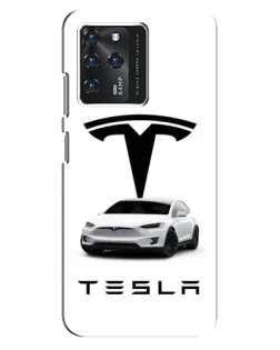 Чехол для Google Pixel 2 XL с картинкой «Tesla White Style»