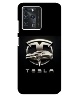 Чехол для Google Pixel 2 XL с картинкой «Tesla — серебристое авто»