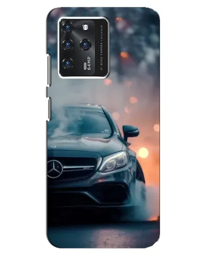 Чехол для Google Pixel 2 XL с картинкой «Mercedes — ночной город»