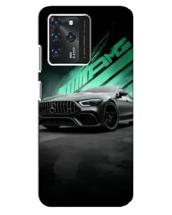 Чехол для Google Pixel 2 XL с картинкой «Темный Mercedes AMG»