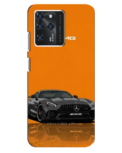 Чехол для Google Pixel 2 XL с картинкой «Оранжевый Mercedes AMG»
