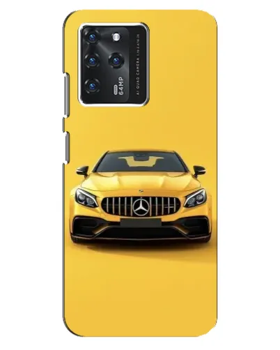 Чехол для Google Pixel 2 XL с картинкой «Желтый Mercedes GT»