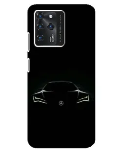 Чехол для Google Pixel 2 XL с картинкой «Mercedes — силуэт авто»