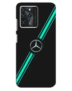 Чехол для Google Pixel 2 XL с картинкой «Спортивные линии Mercedes»