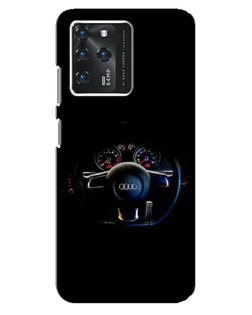 Чехол для Google Pixel 2 XL с картинкой «Салон Audi — руль»