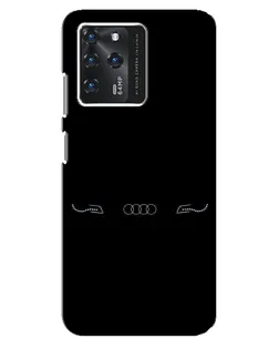 Чехол для Google Pixel 2 XL с картинкой «Audi — световой подпись»