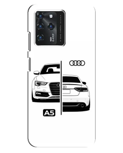 Чехол для Google Pixel 2 XL с картинкой «Audi — контрастный дизайн»