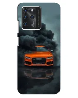 Чехол для Google Pixel 2 XL с картинкой «Audi в облаках дыма»