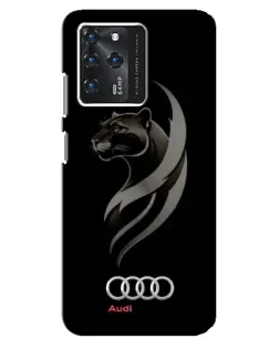 Чехол для Google Pixel 2 XL с картинкой «Графика — пантера и Audi»