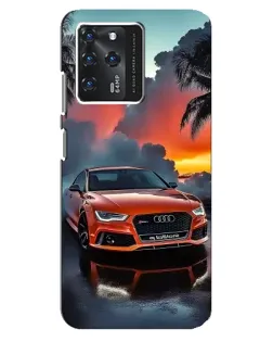 Чехол для Google Pixel 2 XL с картинкой «Audi — закат»