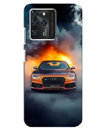 Чехол для Google Pixel 2 XL с картинкой «Audi в огненном дыму»