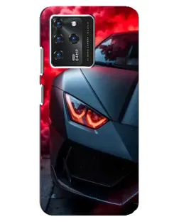 Чехол для Google Pixel 2 XL с картинкой «Lamborghini красное сияние»