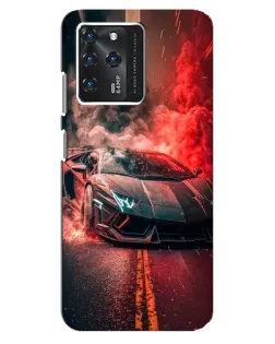 Чехол для Google Pixel 2 XL с картинкой «Lamborghini красный дым»