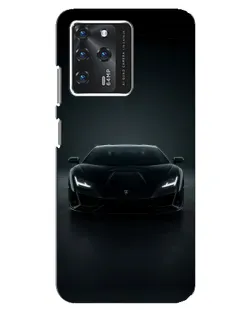 Чехол для Google Pixel 2 XL с картинкой «Черный Lamborghini Aventador»