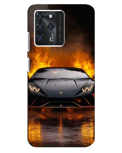 Чехол для Google Pixel 2 XL с картинкой «Lamborghini в огне»
