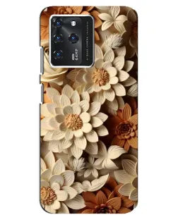 Чехол для Google Pixel 2 XL с картинкой «Бежевый флористический декор»