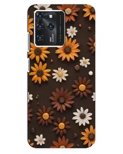 Чехол для Google Pixel 2 XL с картинкой «Узор из маленьких подсолнухов»
