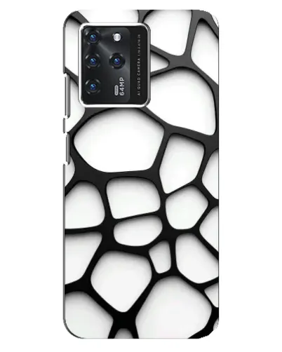 Чехол для Google Pixel 2 XL с картинкой «Белая объемная сетка»