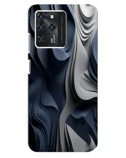 Чехол для Google Pixel 2 XL с картинкой «Объемные синие складки»