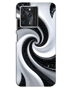 Чехол для Google Pixel 2 XL с картинкой «Черно-белая спираль»