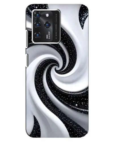 Чехол для Google Pixel 2 XL с картинкой «Черно-белая спираль»