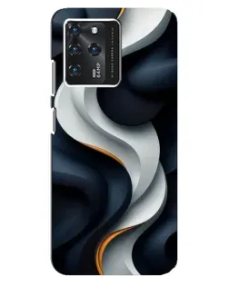 Чехол для Google Pixel 2 XL с картинкой «Объемные черно-белые ленты»