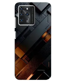 Чехол для Google Pixel 2 XL с картинкой «Черные геометрические блоки»
