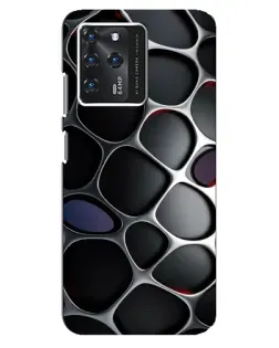 Чехол для Google Pixel 2 XL с картинкой «Объемная темная решетка»