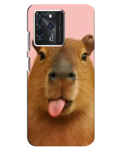 Чехол для Google Pixel 2 XL с картинкой «Капибара с языком»