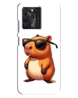 Чехол для Google Pixel 2 XL с картинкой «Капибара в очках»