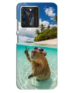 Чехол для Google Pixel 2 XL с картинкой «Капибара на море»