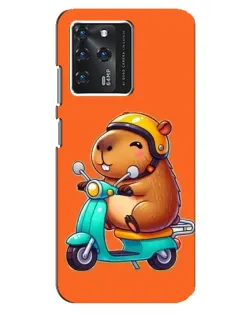 Чехол для Google Pixel 2 XL с картинкой «Капибара на скутере»