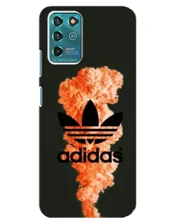 Чохол для Google Pixel 2 з картинкою «Помаранчевий дим Adidas»