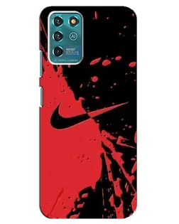 Чехол для Google Pixel 2 с картинкой «Красные брызги Nike»