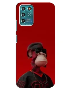 Чехол для Google Pixel 2 с картинкой «Bored Ape в красном»