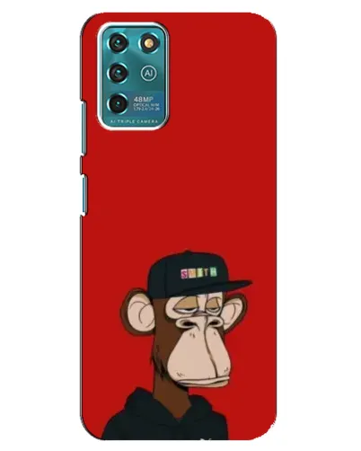 Чехол для Google Pixel 2 с картинкой «Bored Ape — красный фон»