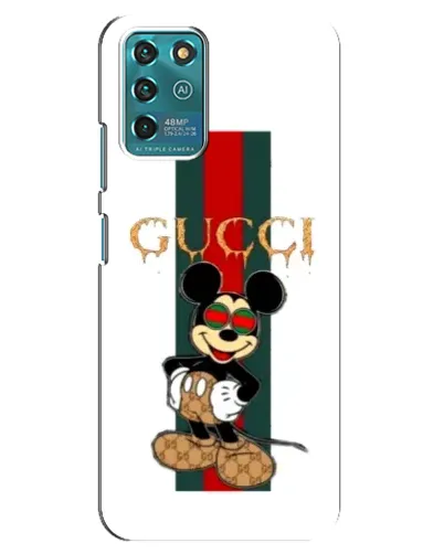 Чехол для Google Pixel 2 с картинкой «Микки Маус Gucci — полосы»