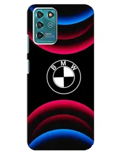 Чохол для Google Pixel 2 з картинкою «Логотип BMW та неонові дуги»