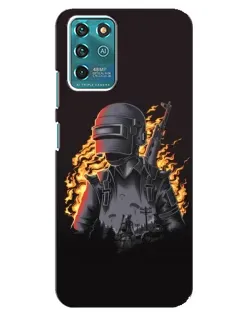Чохол для Google Pixel 2 з картинкою «PUBG — вогняний силует»