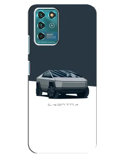 Чохол для Google Pixel 2 з картинкою «Сріблястий Cybertruck Tesla»