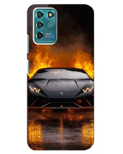 Чохол для Google Pixel 2 з картинкою «Lamborghini у вогні»